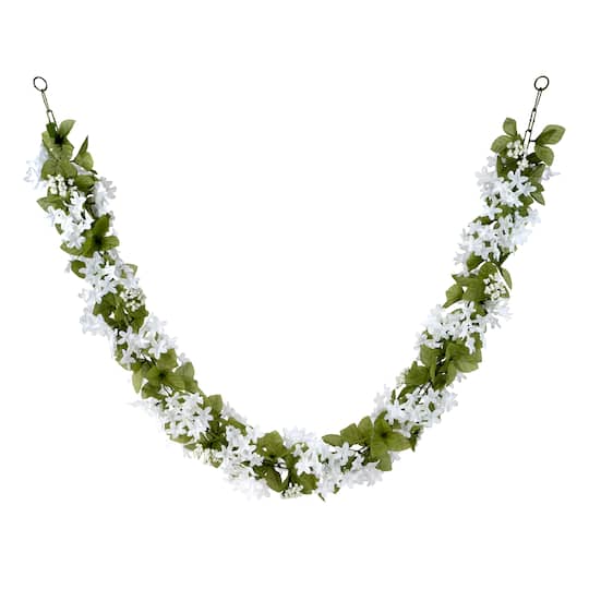 6ft. White Starflower Garland by Ashland®